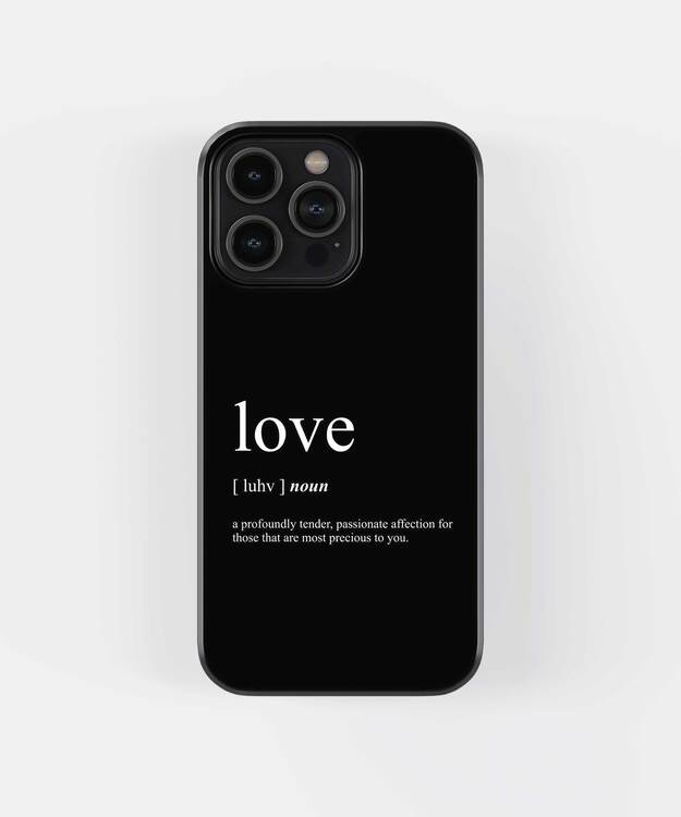 Love Meaning Glass Case