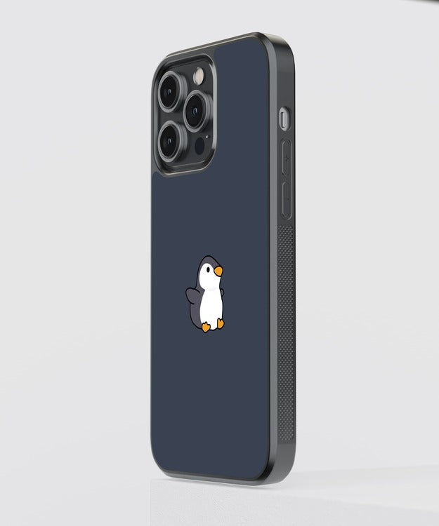 Cute Penguin Glass Case