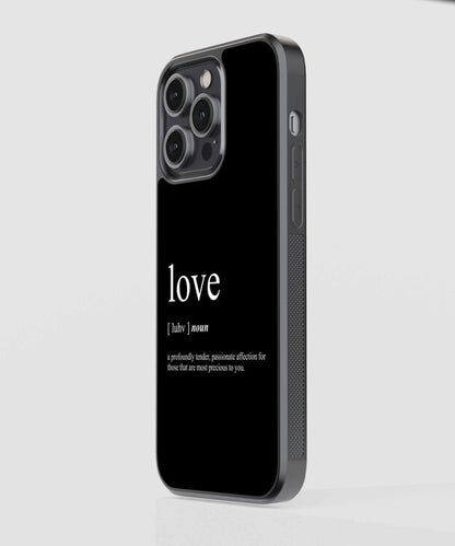 Love Meaning Glass Case