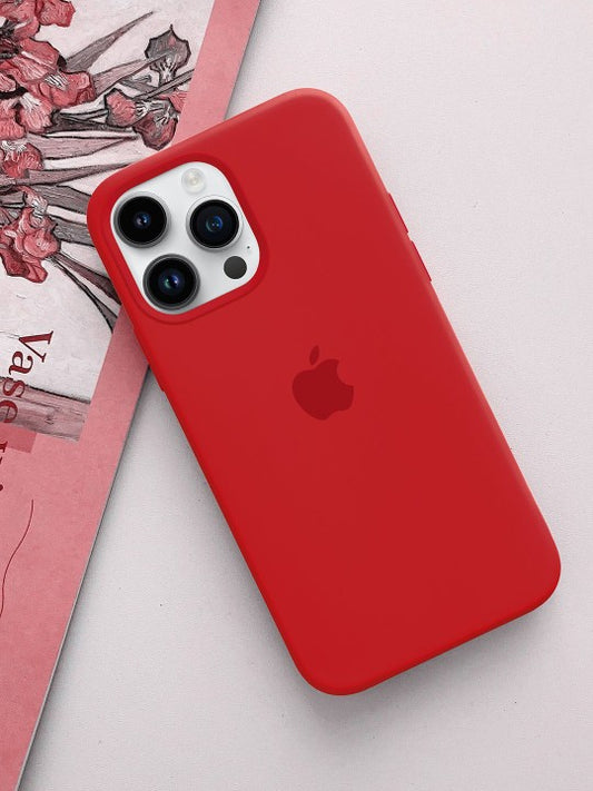 Solid Red Silicone Case