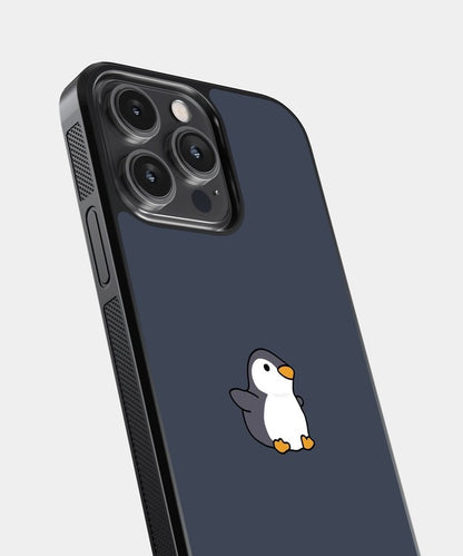 Cute Penguin Glass Case
