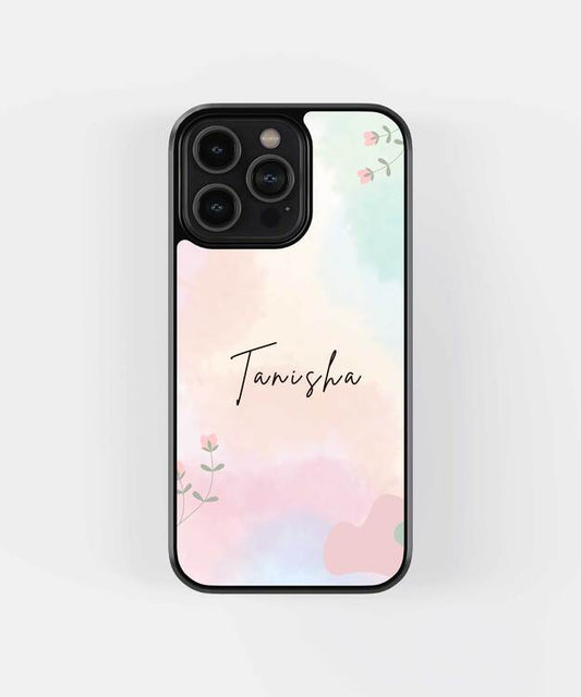 Colorful Name Custom Glass Case