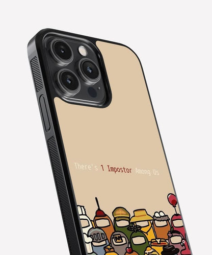 Imposter Among Us Glass Case