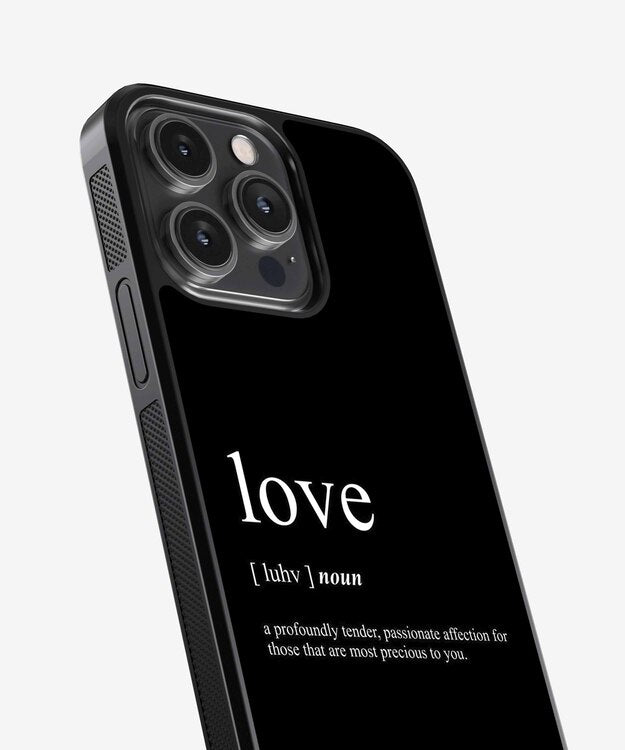 Love Meaning Glass Case
