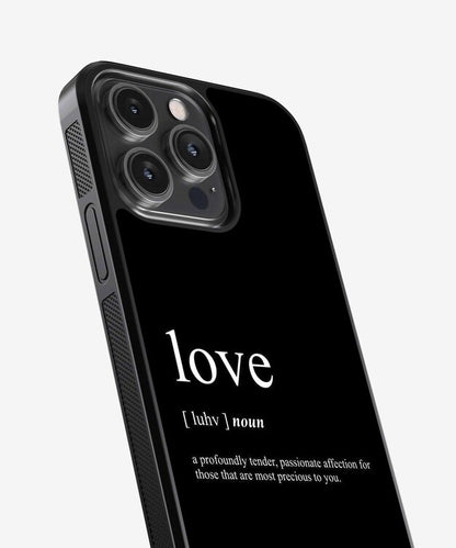 Love Meaning Glass Case