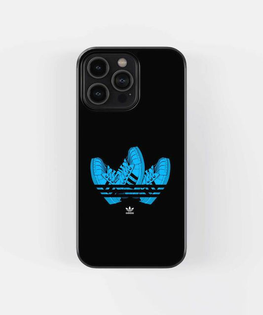 Adidas Blue Shoes Glass Case
