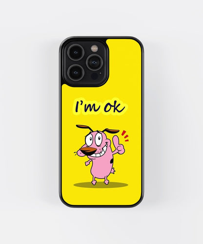 I'm Ok Dog Glass Case