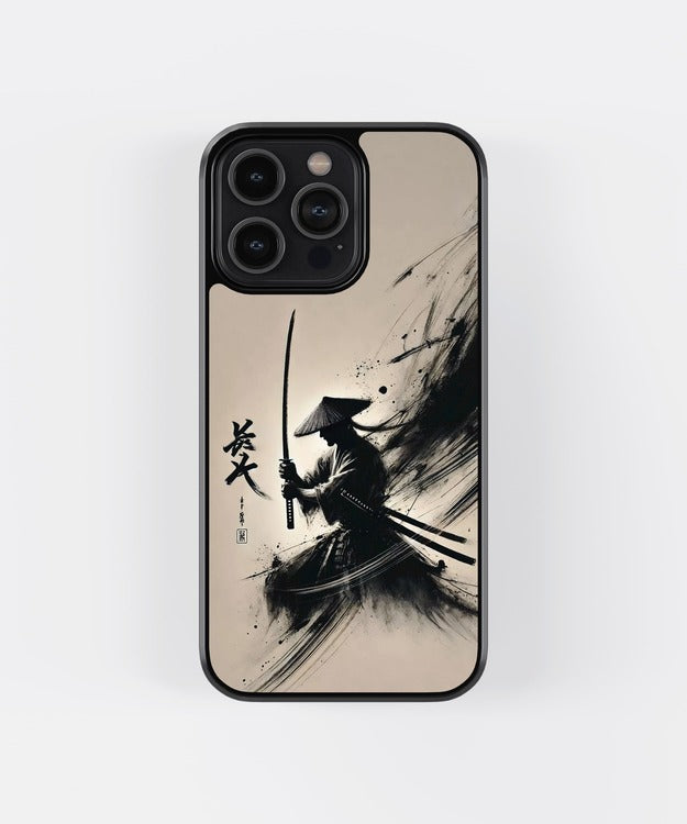 Samurai Art Anime Glass Case