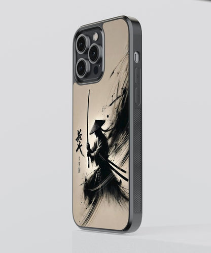 Samurai Art Anime Glass Case