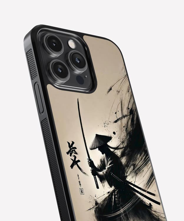 Samurai Art Anime Glass Case