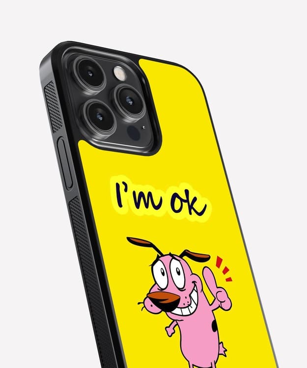 I'm Ok Dog Glass Case