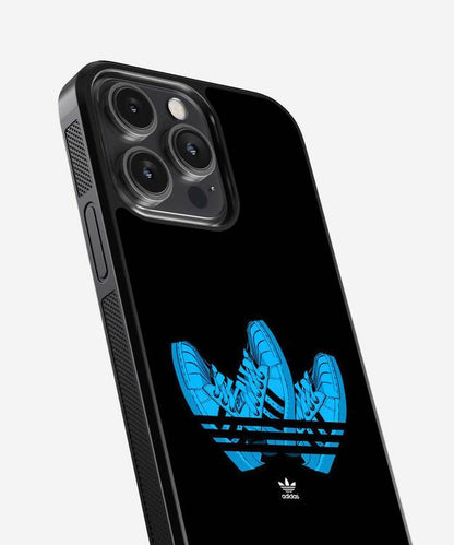 Adidas Blue Shoes Glass Case