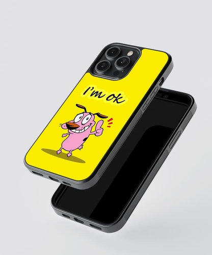 I'm Ok Dog Glass Case