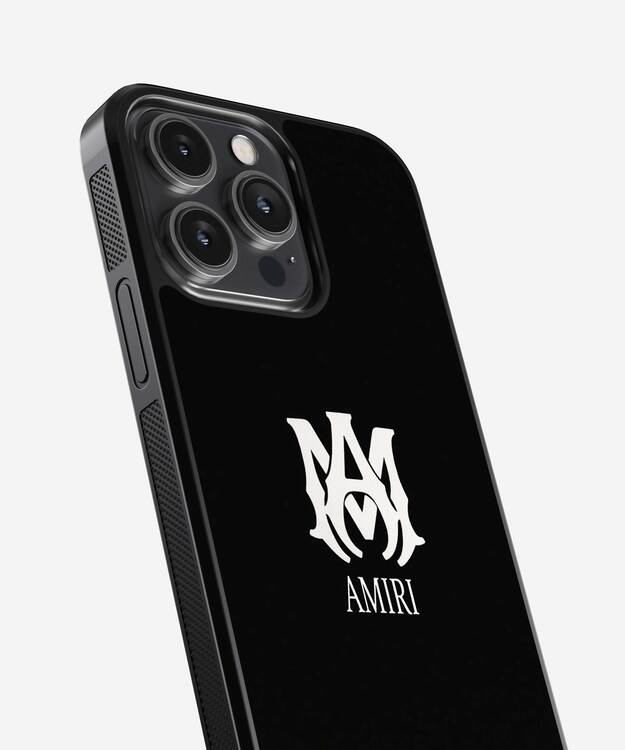 Amiri Brand Logo Glass Case