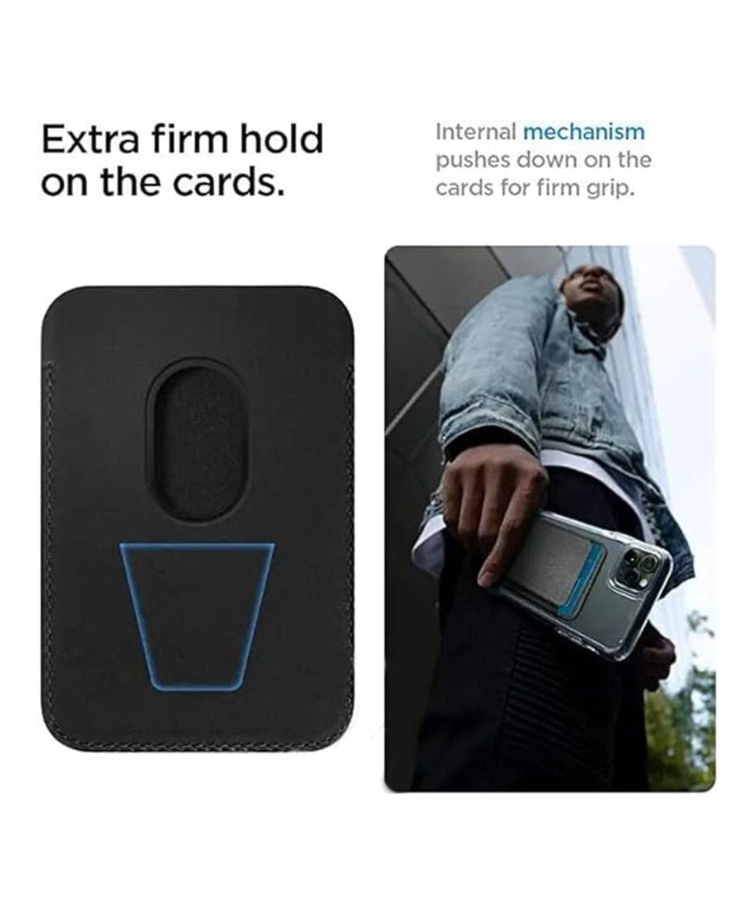 Magsafe Leather Wallet Magnetic Card Holder