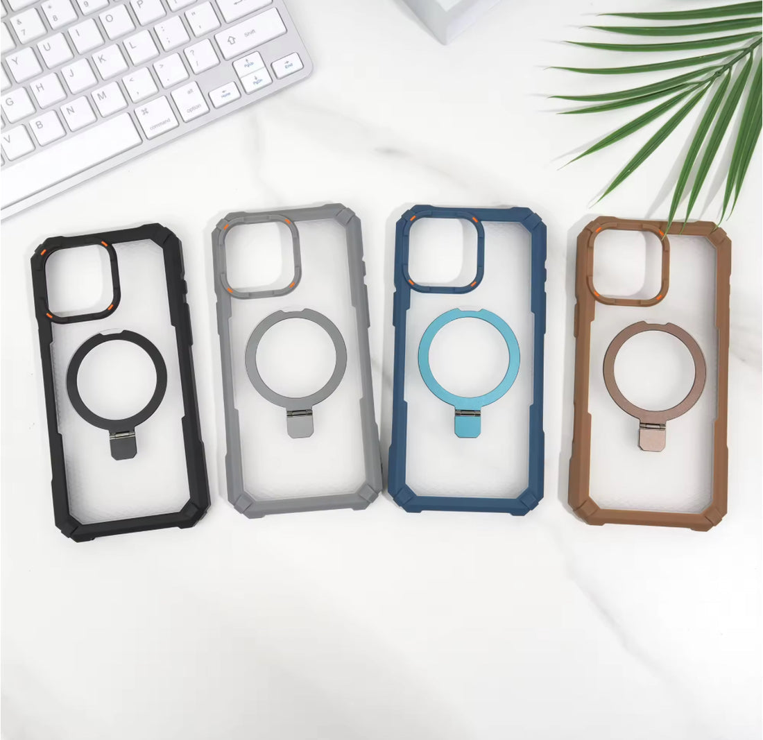 Magnetic Kickstand Armor Case with Drop Protection