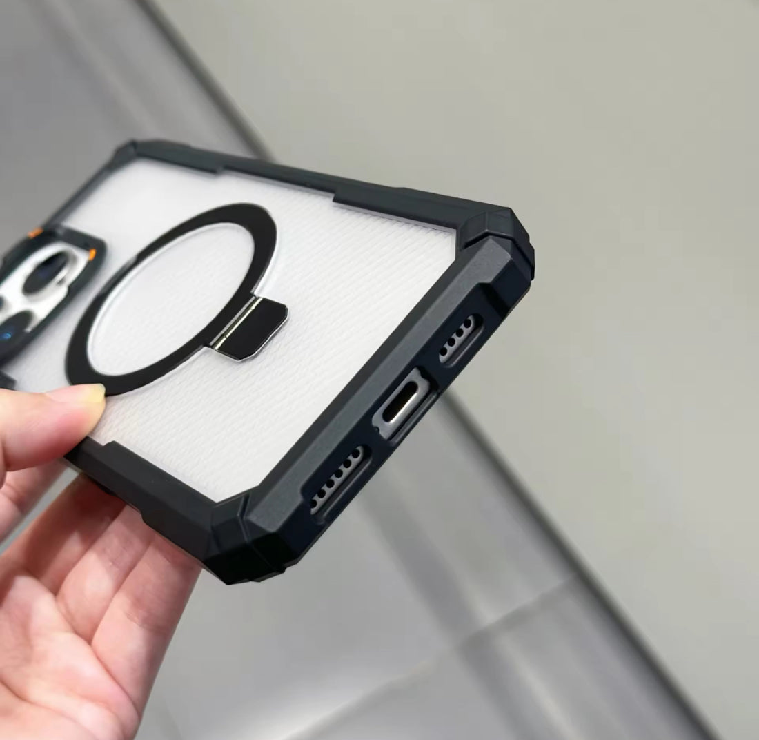 Magnetic Kickstand Armor Case with Drop Protection