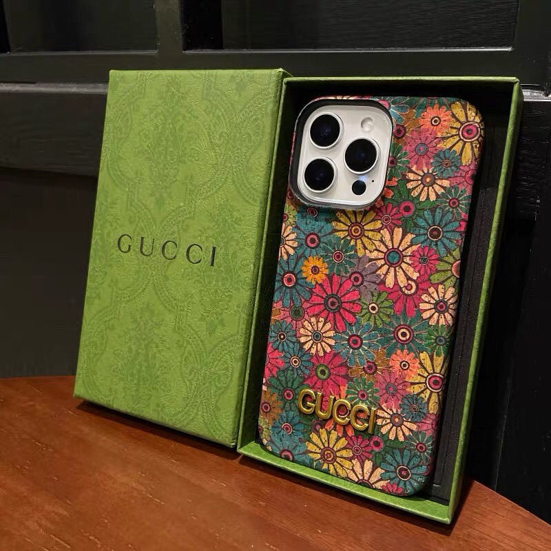 GUCCI - Luxury Designer Floral iPhone Case