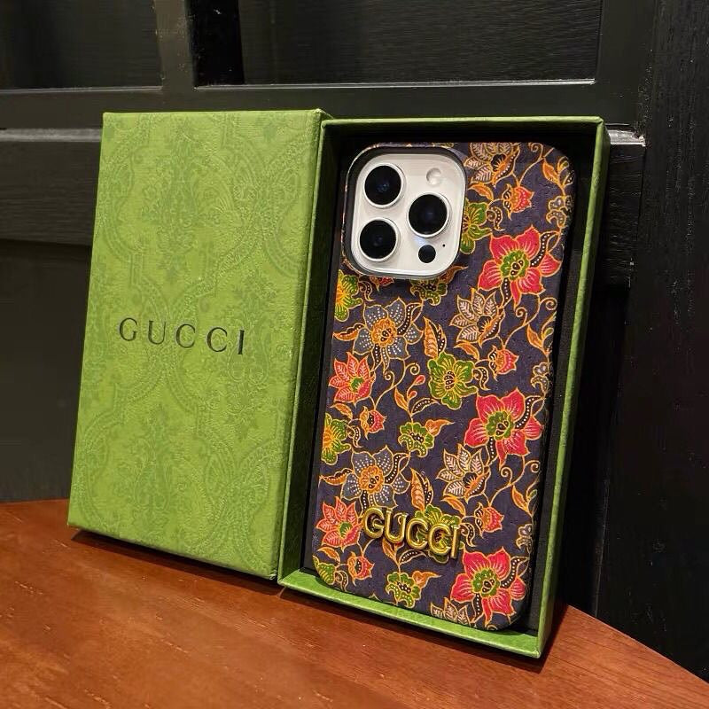 GUCCI - Luxury Designer Floral iPhone Case
