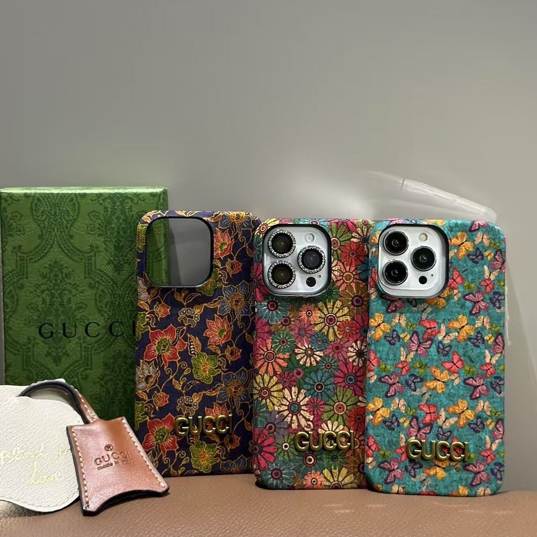 GUCCI - Luxury Designer Floral iPhone Case