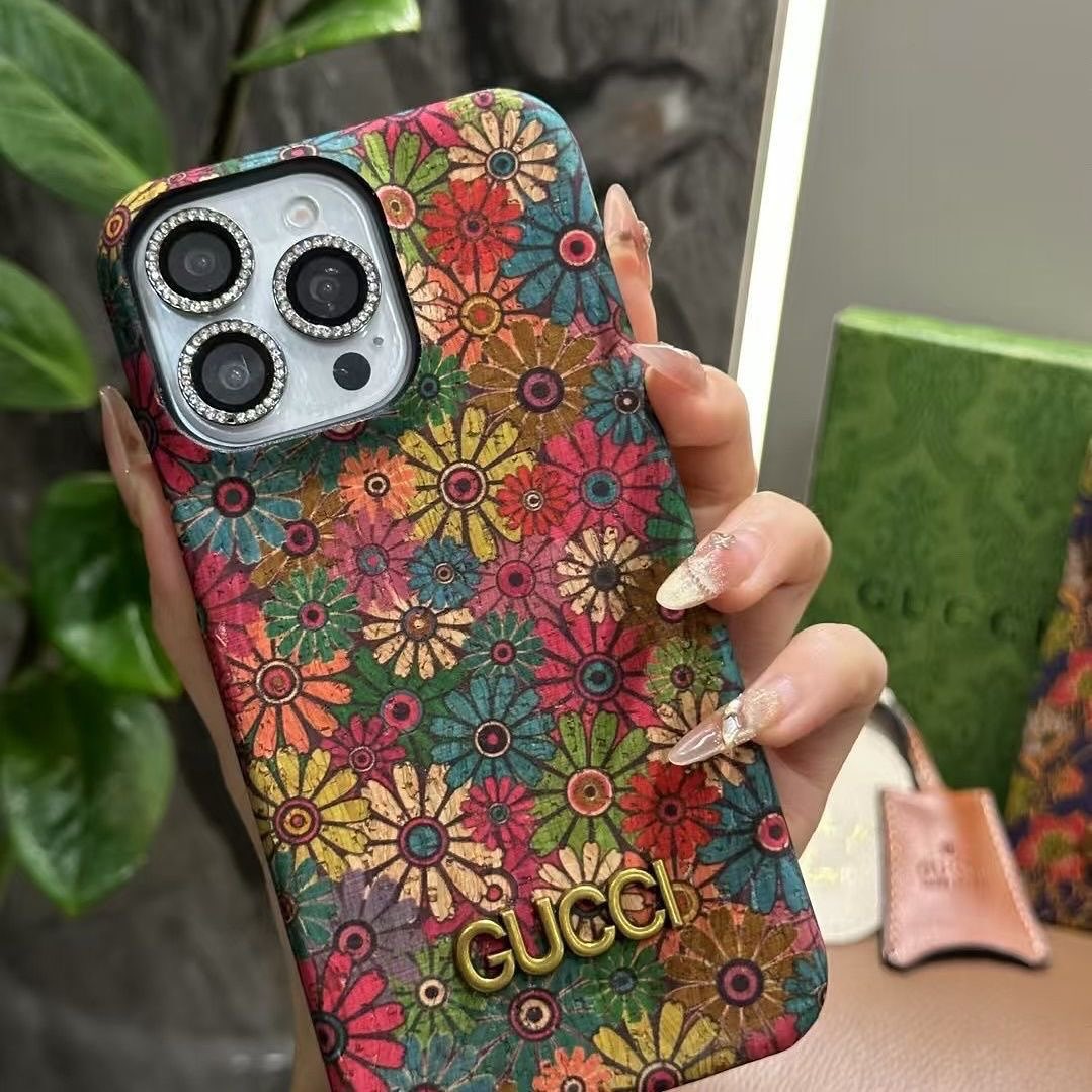 GUCCI - Luxury Designer Floral iPhone Case