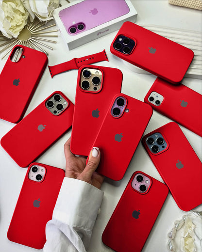 Solid Red Silicone Case