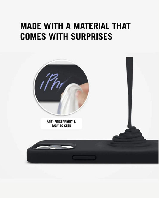 Solid Black Silicone Case