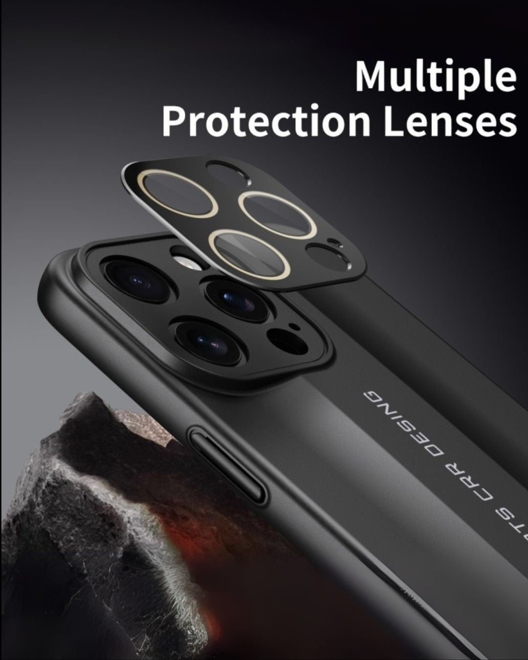 Sports Design Luxury Matte Case with Leather Grip