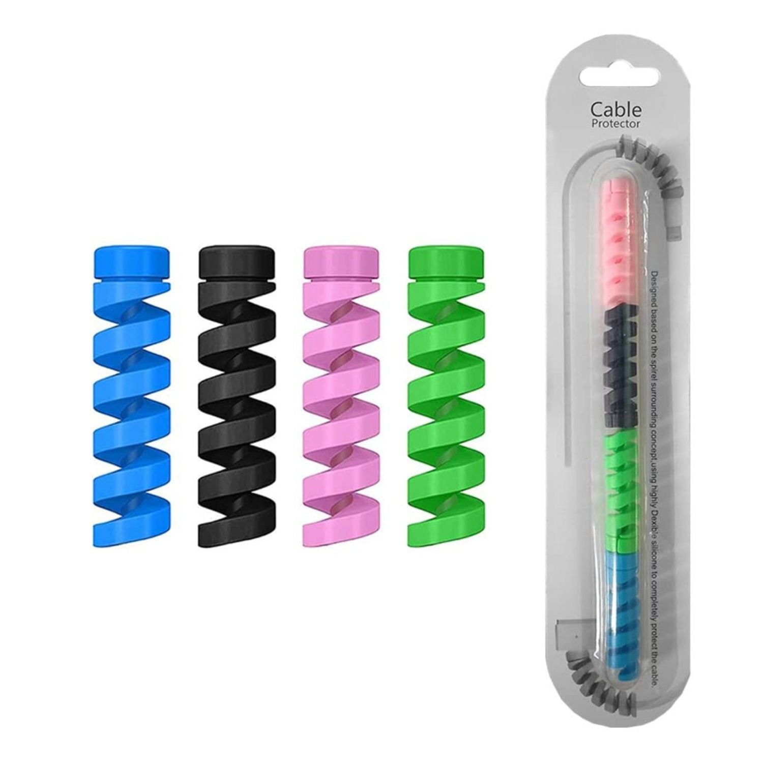 Highly Flexible Silicone cable protectors (4 pcs)