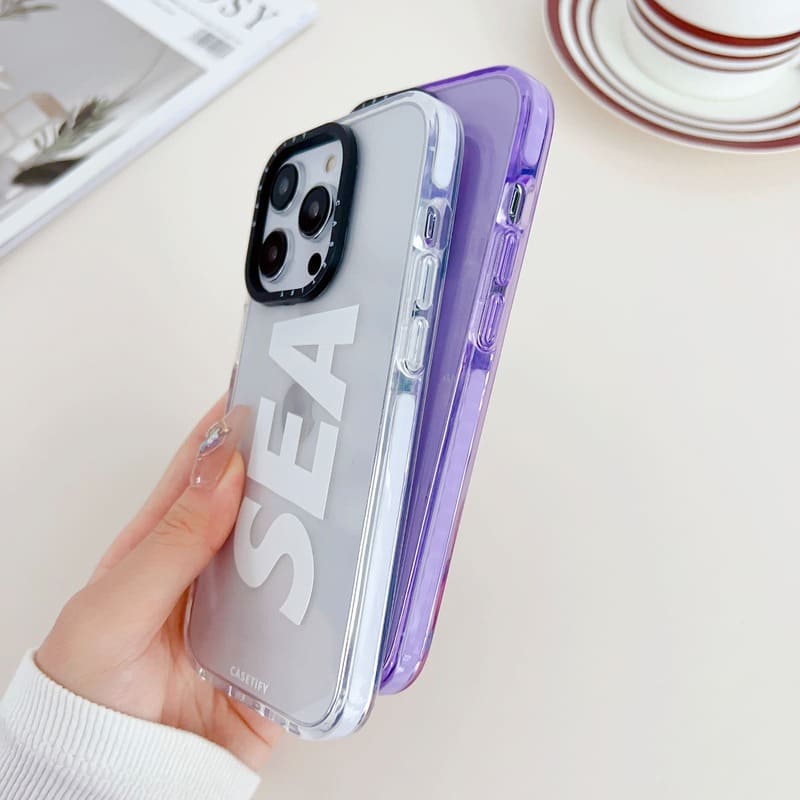 Neon Lavender Sea Silicon Case