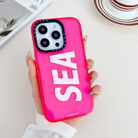 Neon Pink Sea Silicon Case