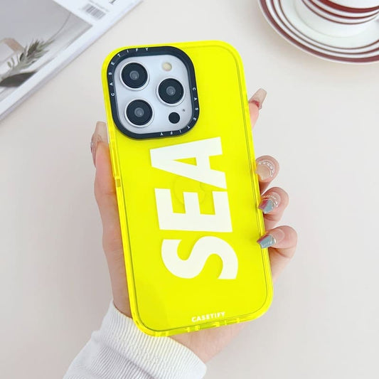Neon Yellow Sea Silicon Case