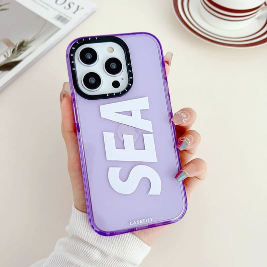 Neon Lavender Sea Silicon Case