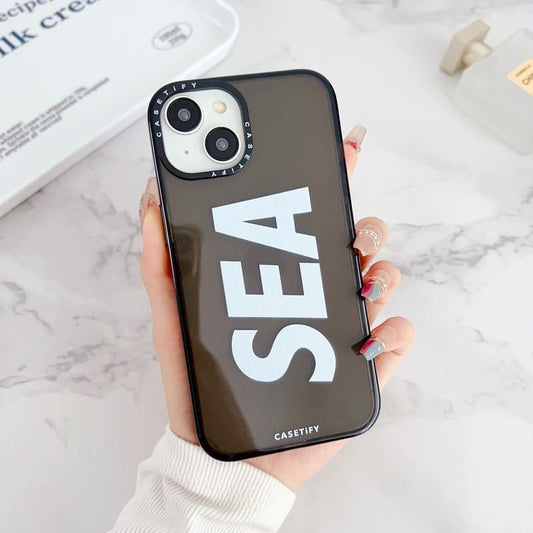 Neon Black Sea Silicon Case