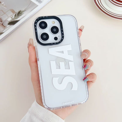 Neon White Sea Silicon Case