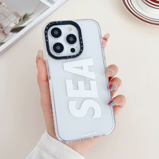 Neon White Sea Silicon Case