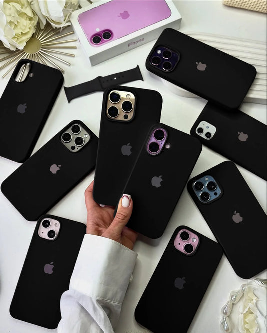 Solid Black Silicone Case