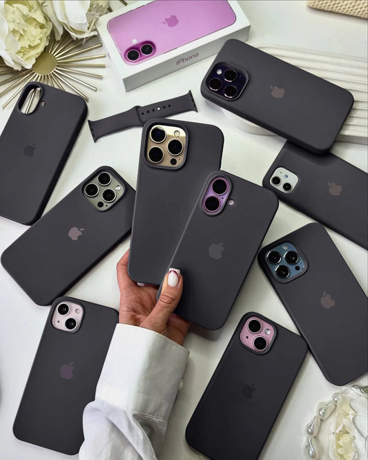 Solid Dark Grey Silicone Case