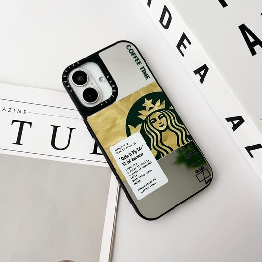 Starbucks Coffee Time Reflective Mirror Case