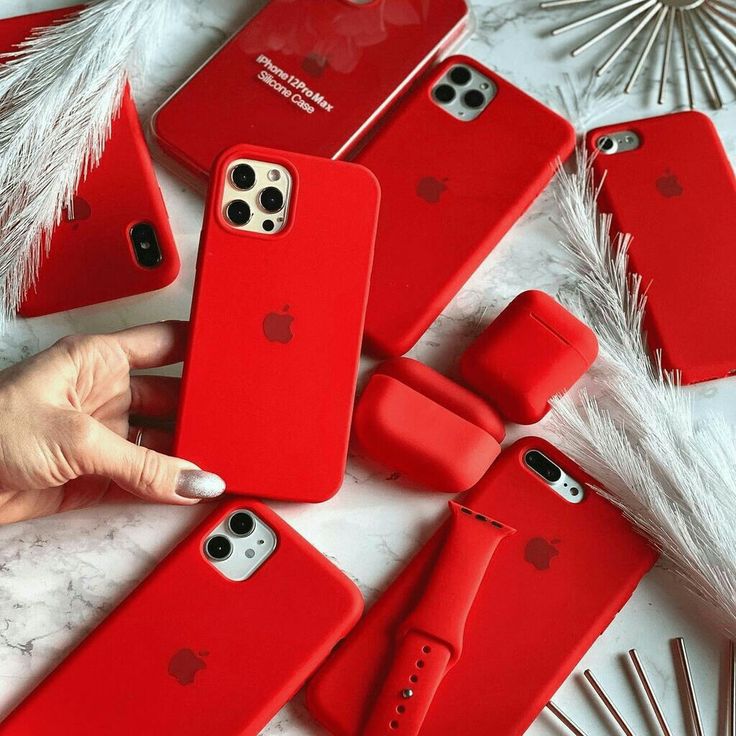Solid Red Silicone Case