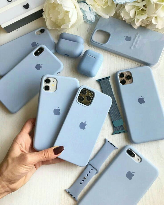 Solid Baby Blue Silicone Case