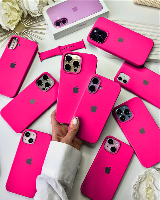 Solid Hot Pink Silicone Case