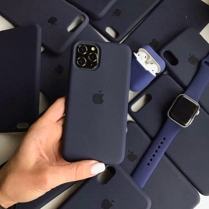Solid Navy Blue Silicone Case