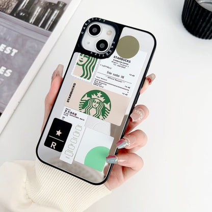 Starbucks Poster Reflective Mirror Case