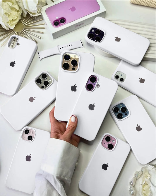 Solid White Silicone Case